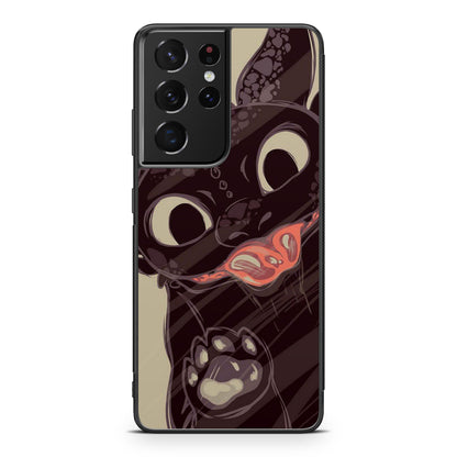 Toothless Dragon Art Galaxy S21 Ultra Case