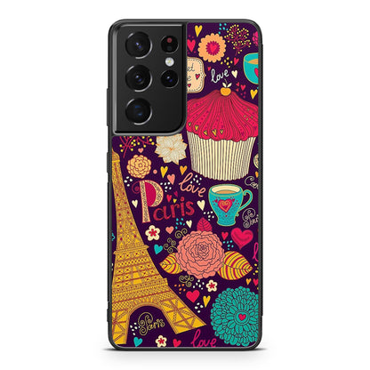 Vintage Love In Paris Galaxy S21 Ultra Case