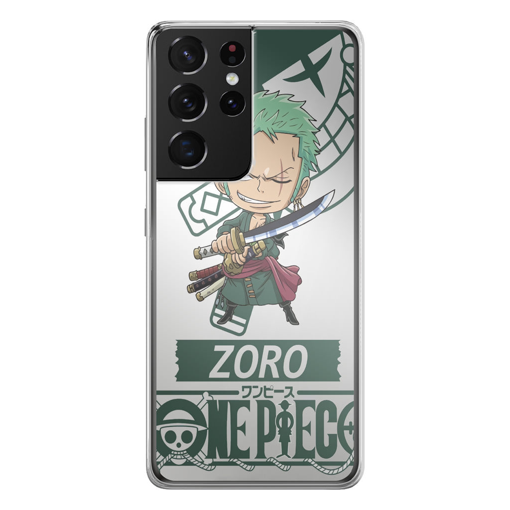 Chibi Zoro Galaxy S21 Ultra Case