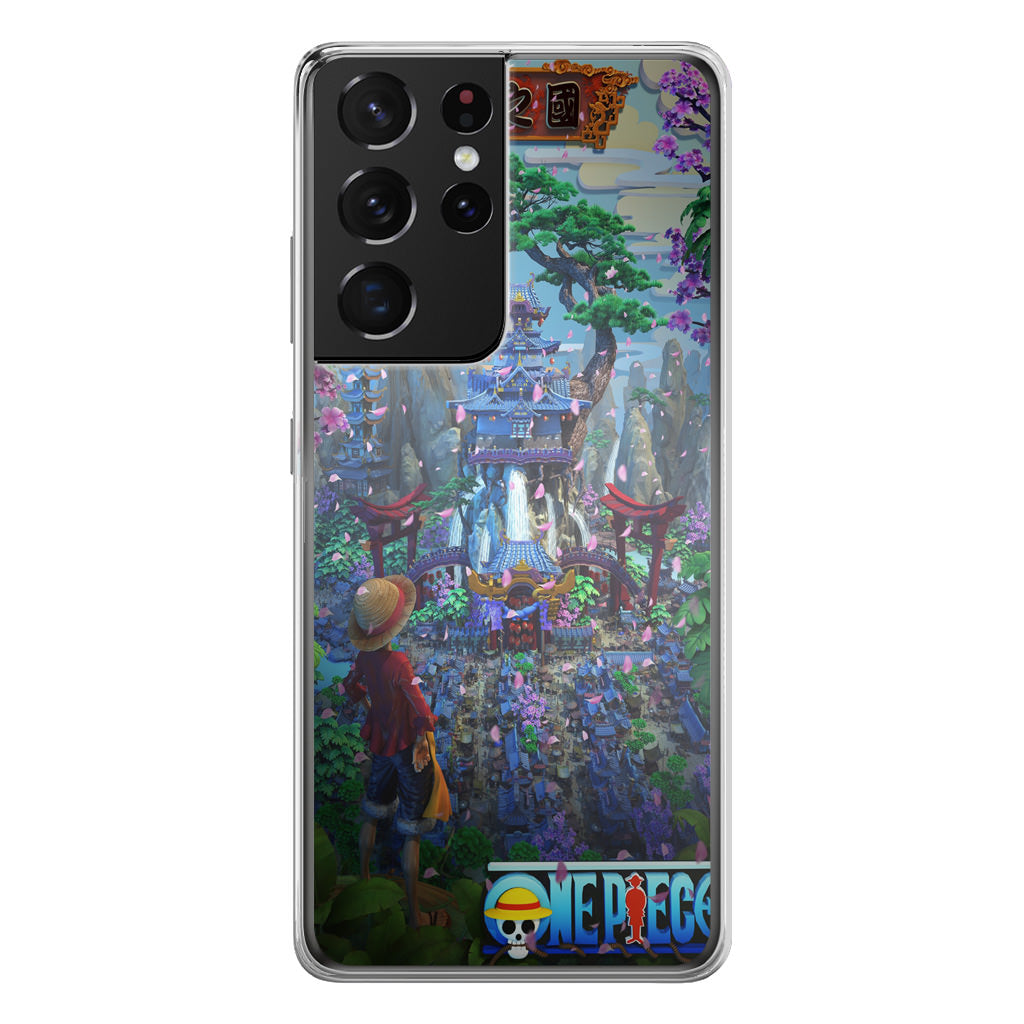 Flower Capital of Wano One Piece Galaxy S21 Ultra Case