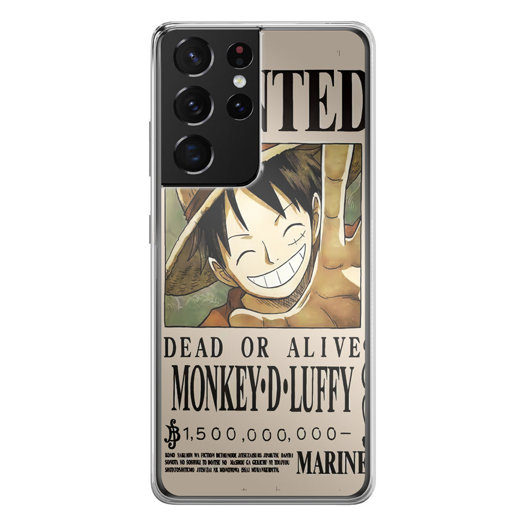 Monkey D Luffy Bounty Galaxy S21 Ultra Case