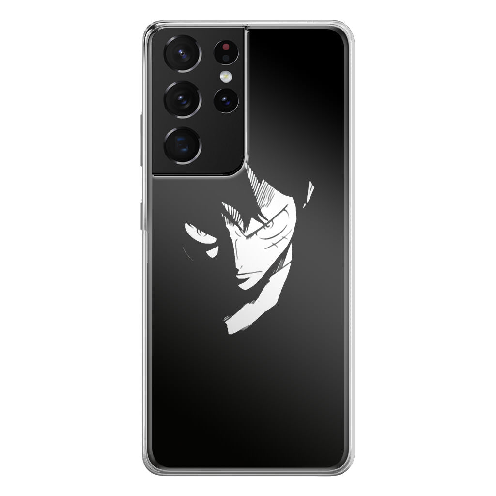 Monkey D Luffy Silhouette Galaxy S21 Ultra Case