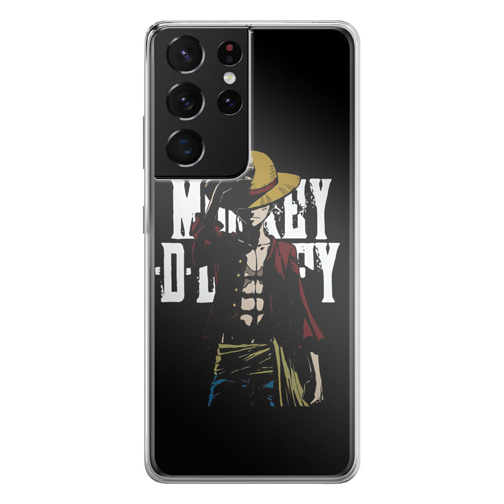 Monkey D Luffy Straw Hat Galaxy S21 Ultra Case