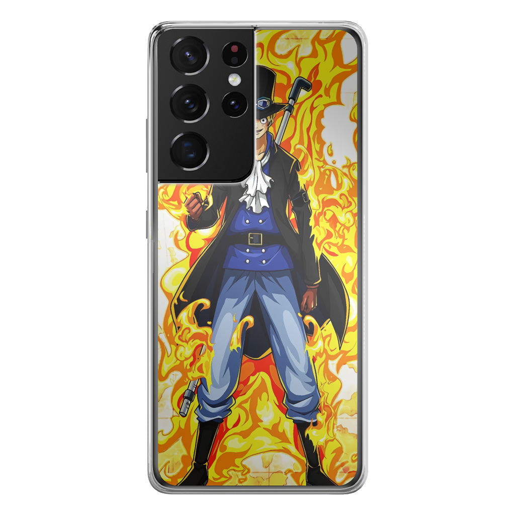 Sabo Mera Mera No Mi Galaxy S21 Ultra Case