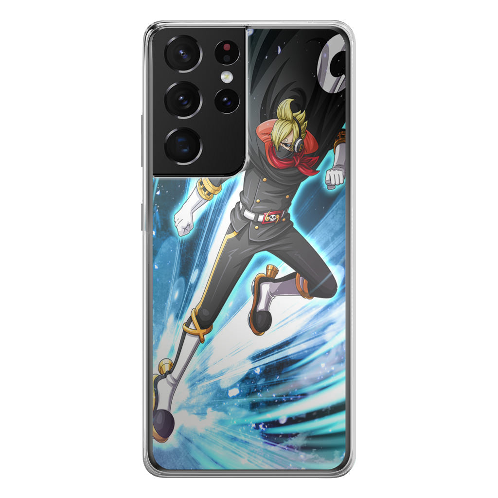 Stealth Black Vinsmoke Sanji Galaxy S21 Ultra Case