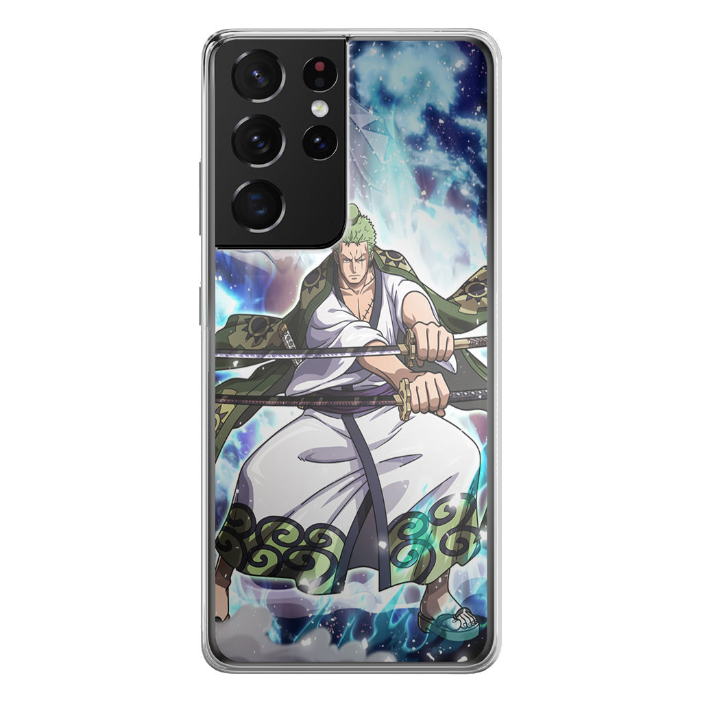 Zoro Two-Sword Style Arc Wano Galaxy S21 Ultra Case
