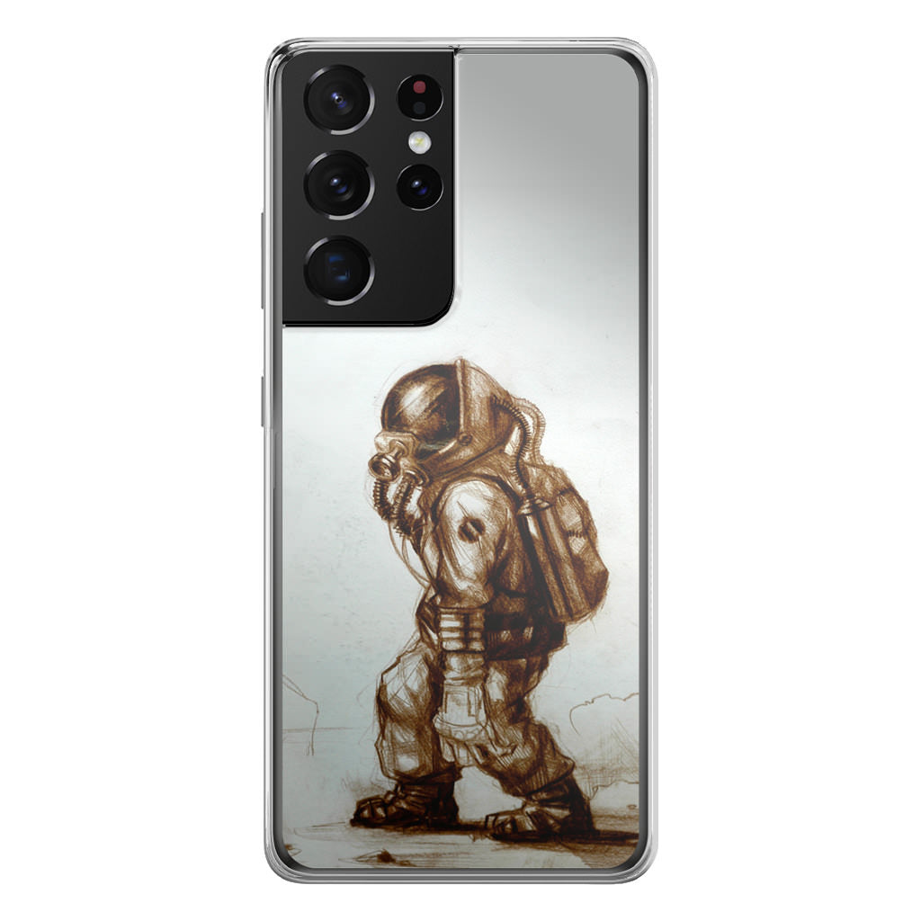 Astronaut Heavy Walk Galaxy S21 Ultra Case