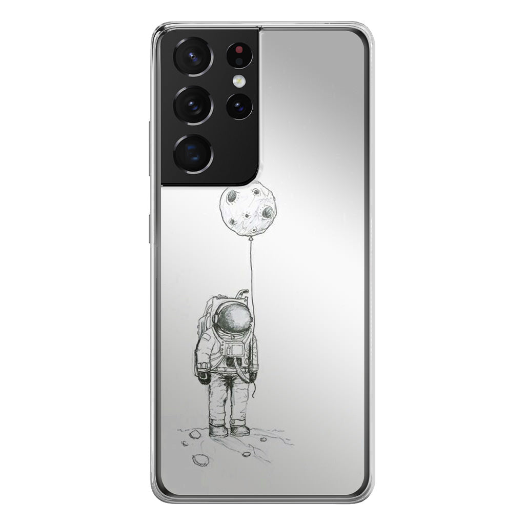 Astronaut Moon Balloon Galaxy S21 Ultra Case