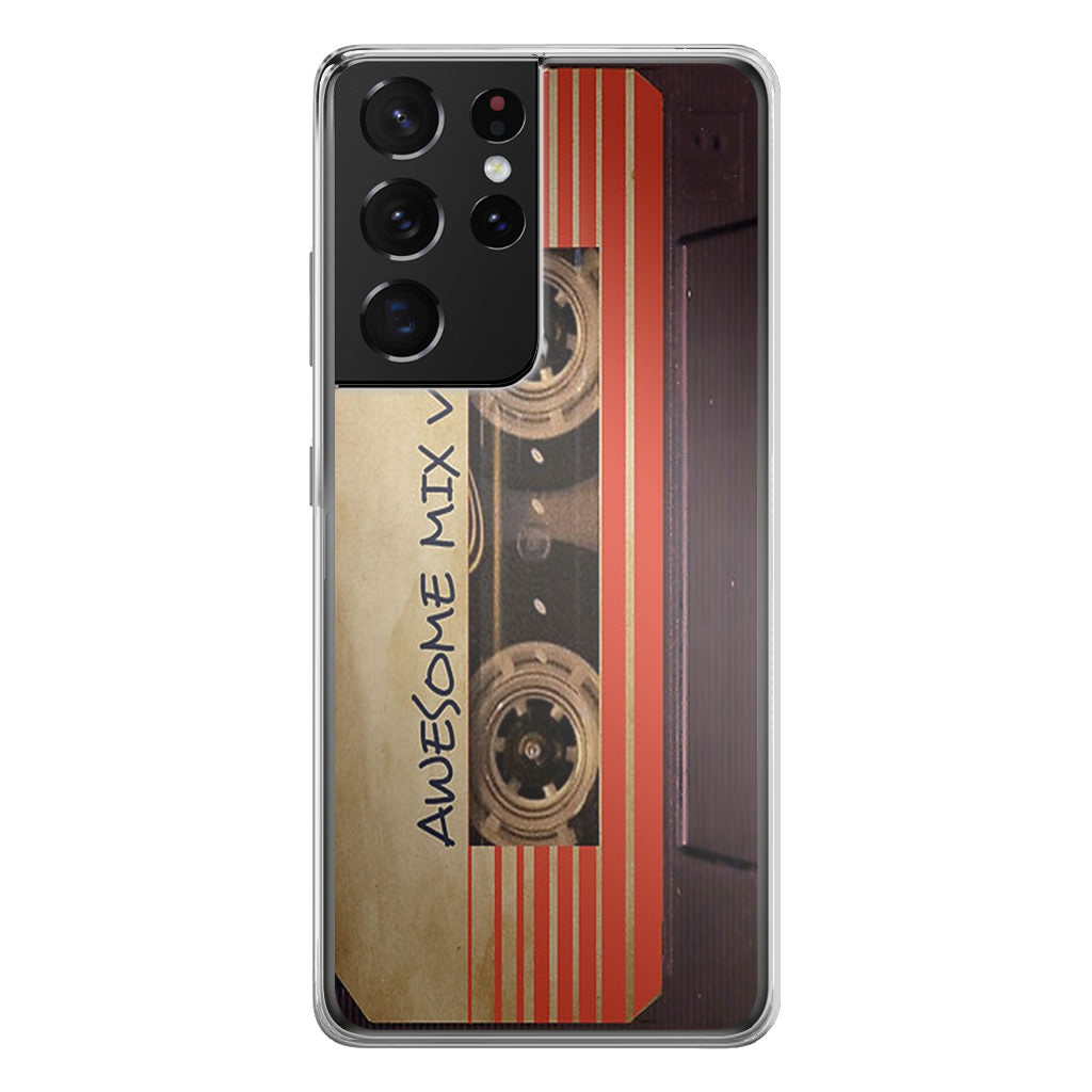Awesome Mix Vol 1 Cassette Galaxy S21 Ultra Case – Customilo