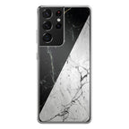 B&W Marble Galaxy S21 Ultra Case