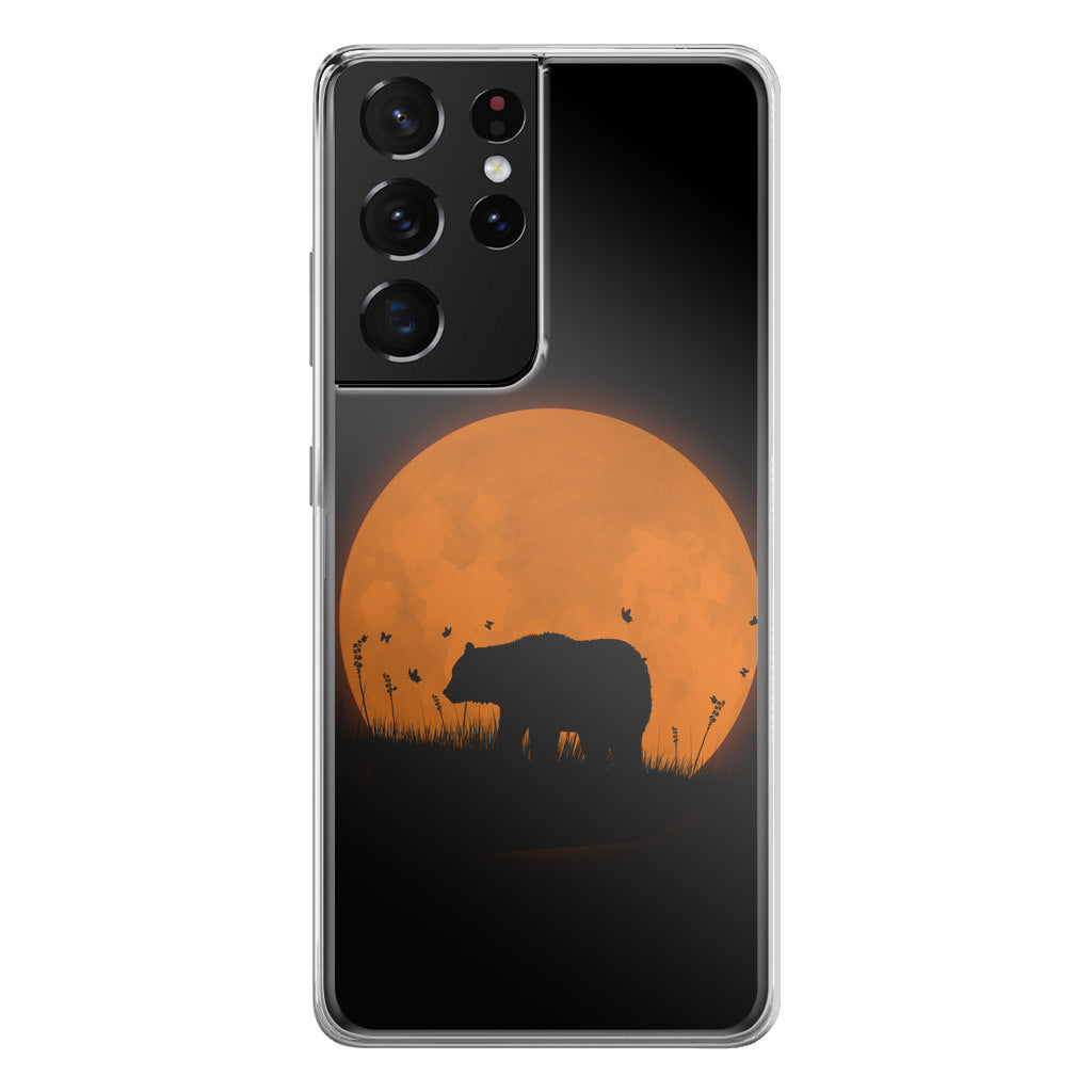 Bear Silhouette Galaxy S21 Ultra Case
