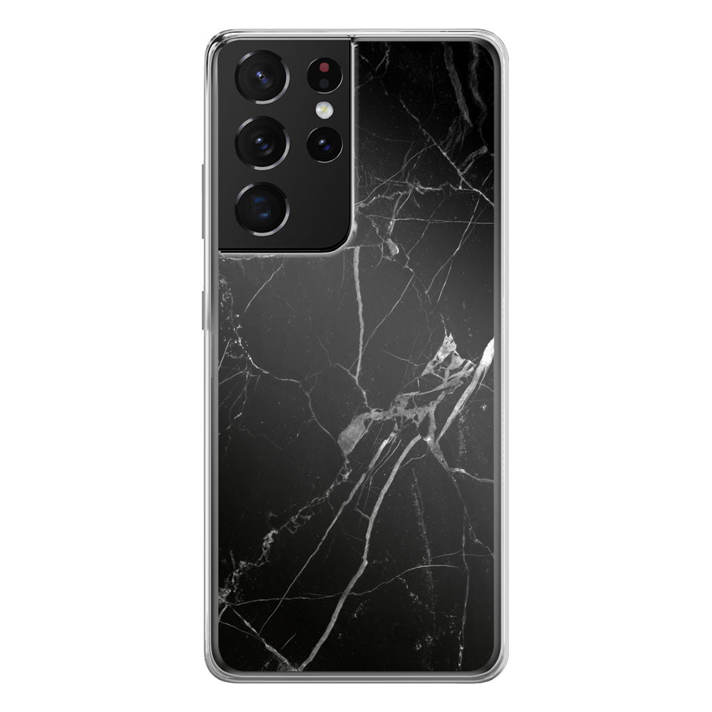 Black Marble Galaxy S21 Ultra Case