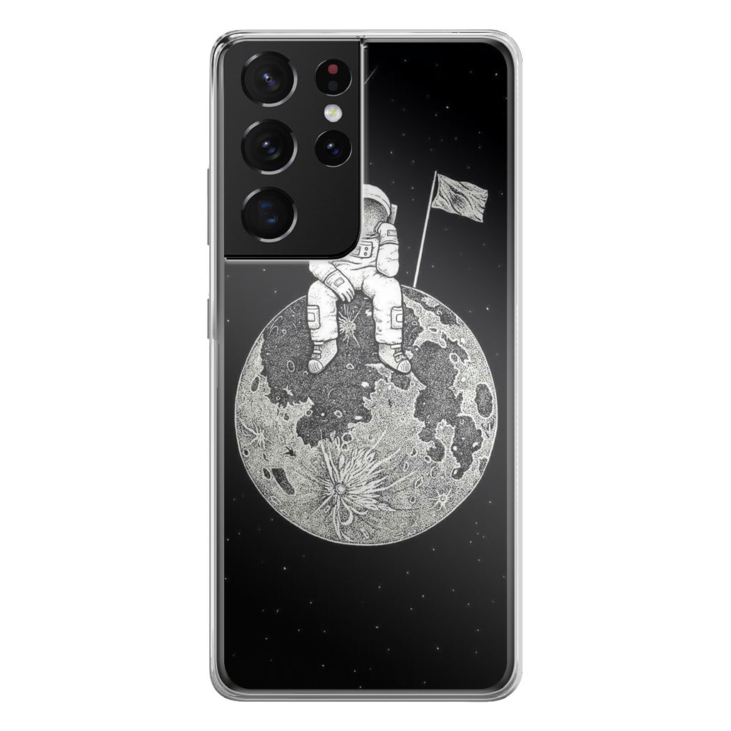 Bored Astronaut Galaxy S21 Ultra Case