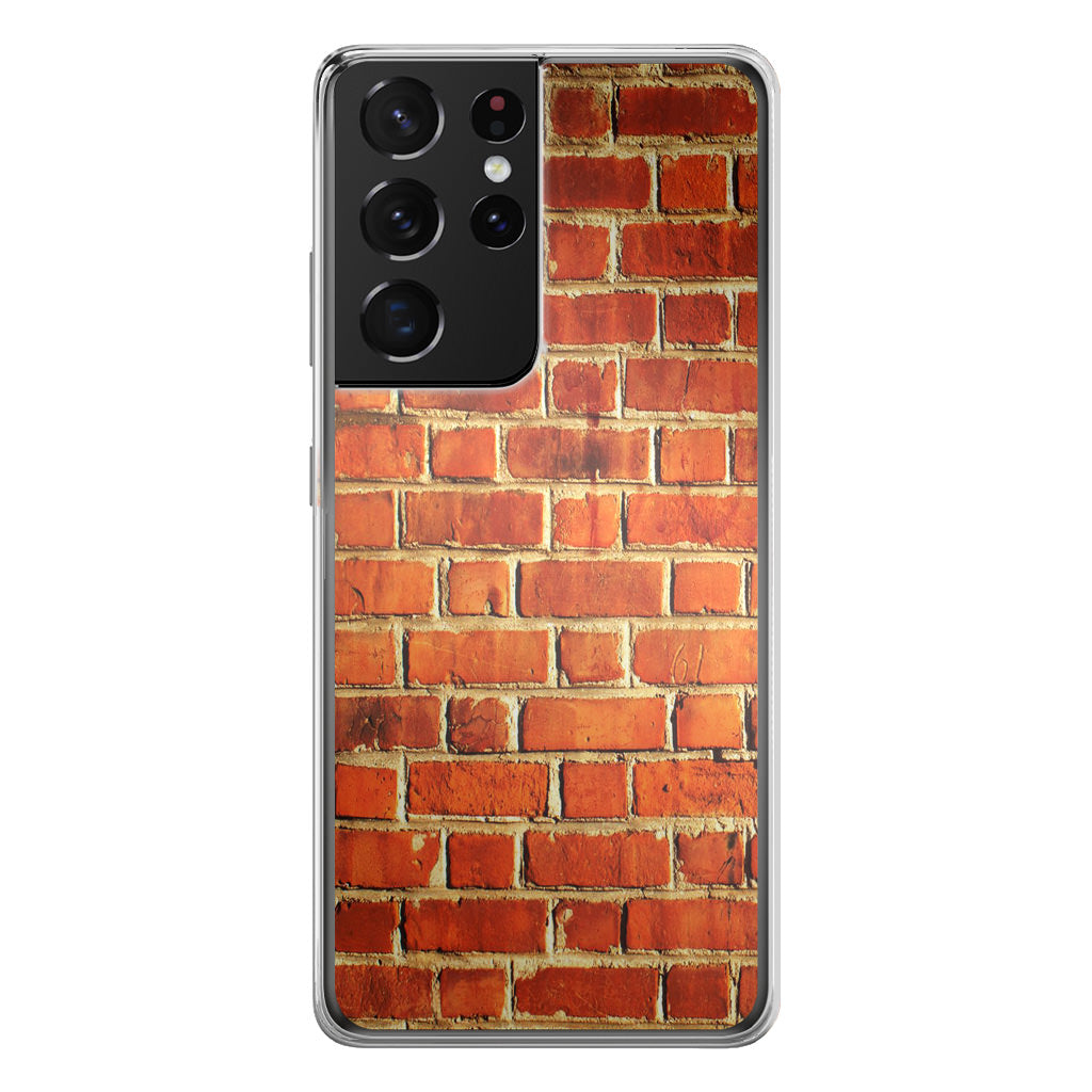 Brick Wall Pattern Galaxy S21 Ultra Case