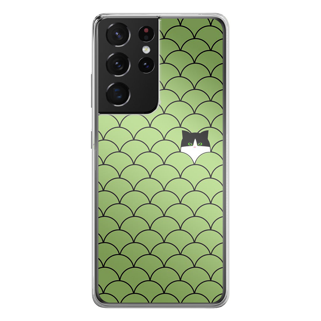 Cat Circles Galaxy S21 Ultra Case