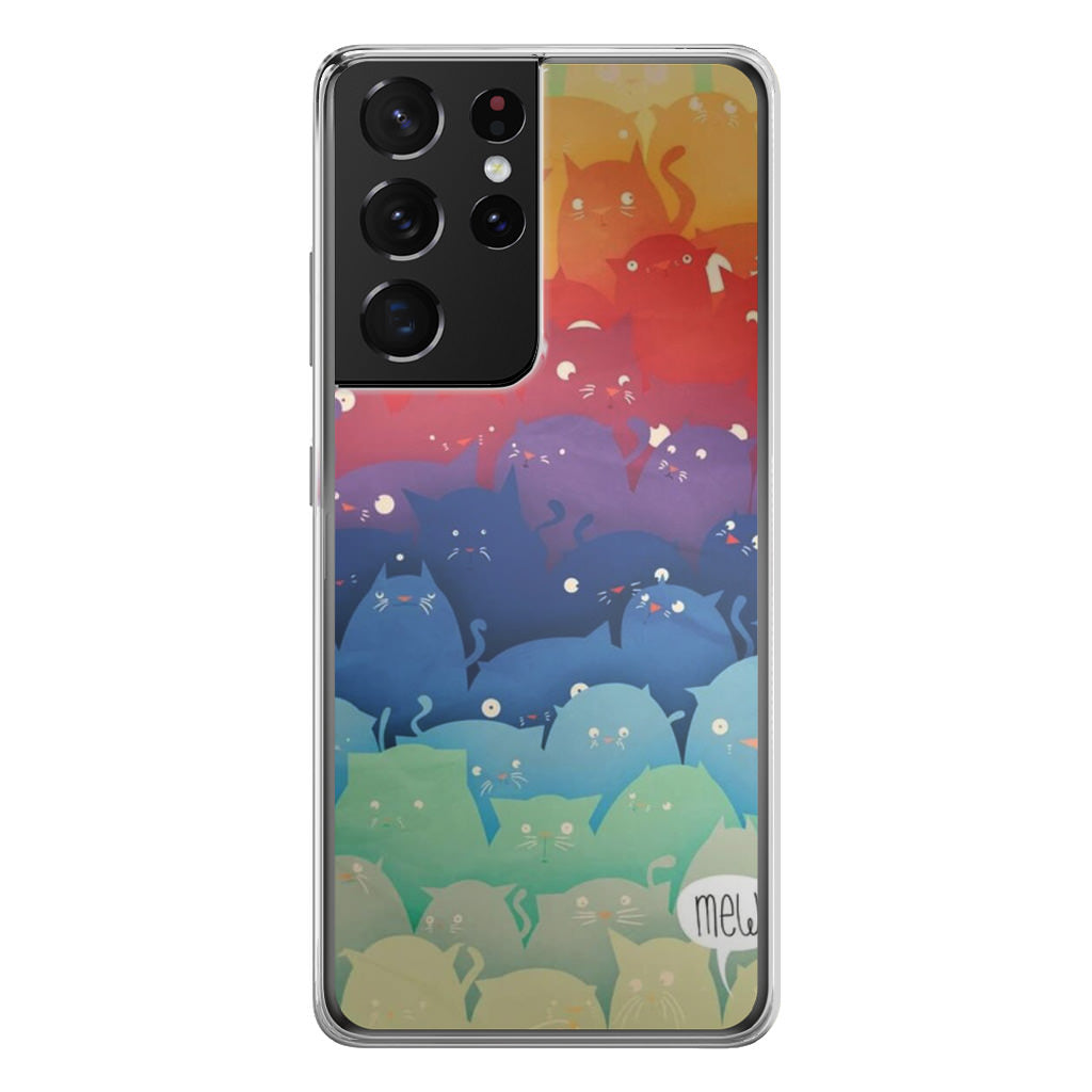 Cats Everywhere Galaxy S21 Ultra Case