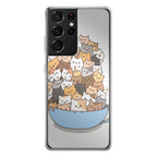 Cats on A Bowl Galaxy S21 Ultra Case