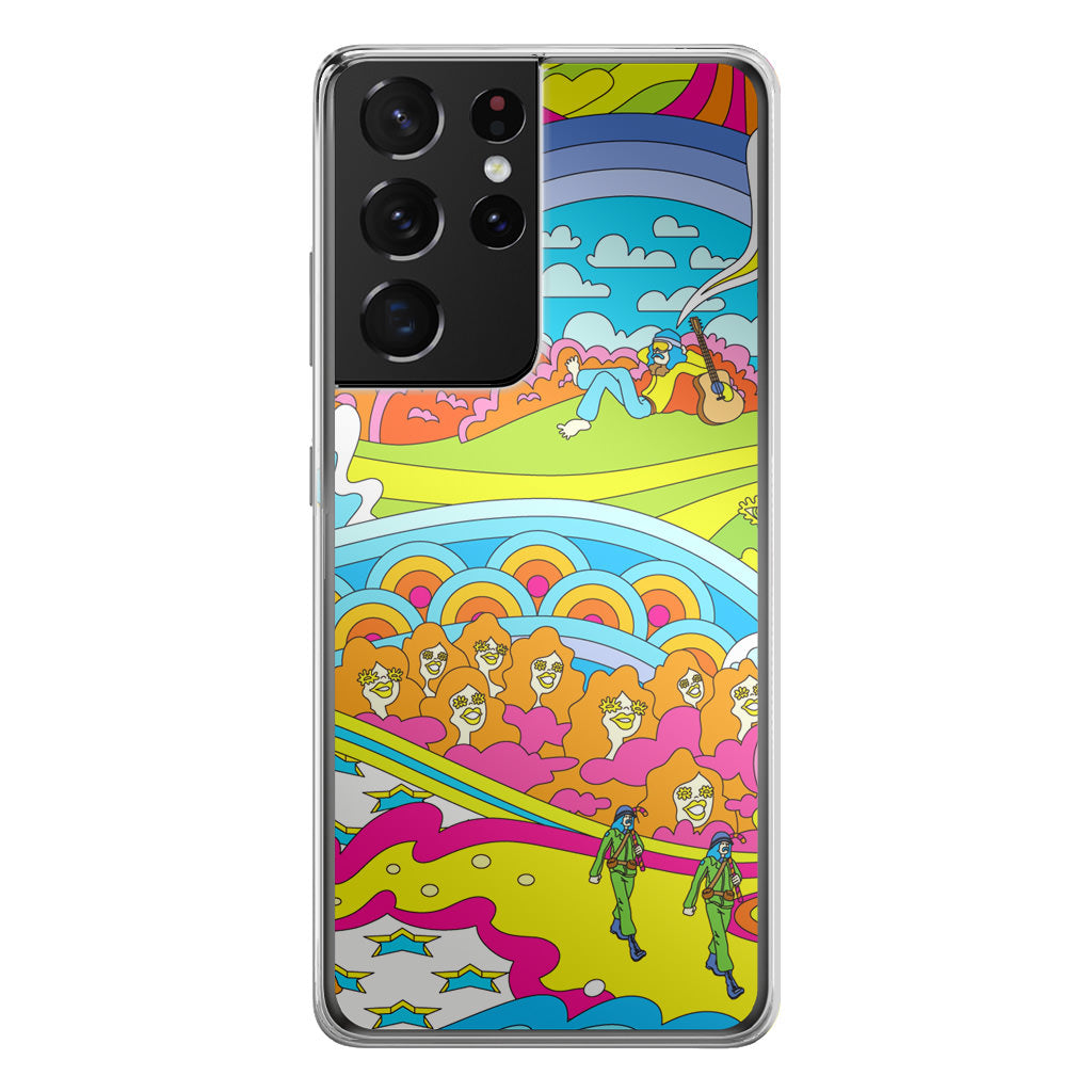 Colorful Doodle Galaxy S21 Ultra Case