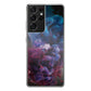 Colorful Dust Art on Black Galaxy S21 Ultra Case