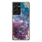 Colorful Dust Art on White Galaxy S21 Ultra Case