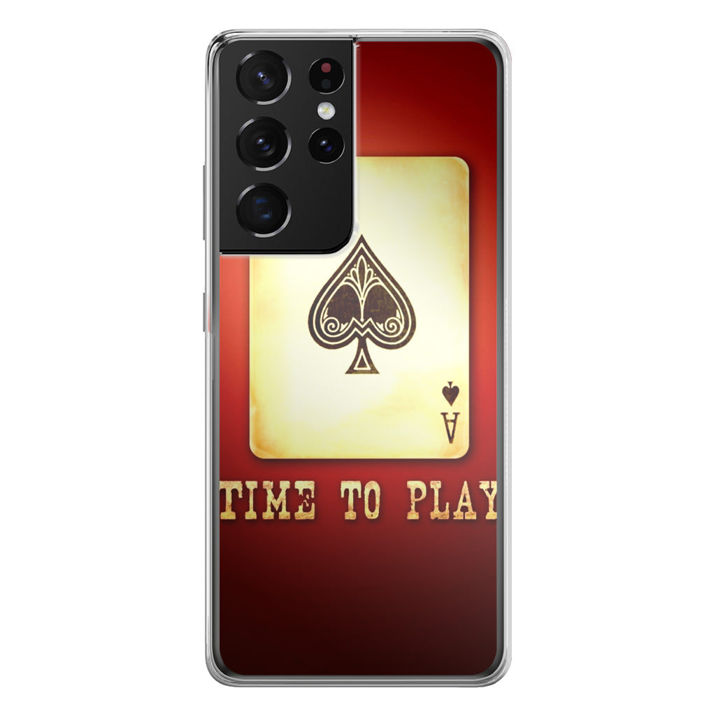 Game Card Time To Play Galaxy S21 Ultra Case