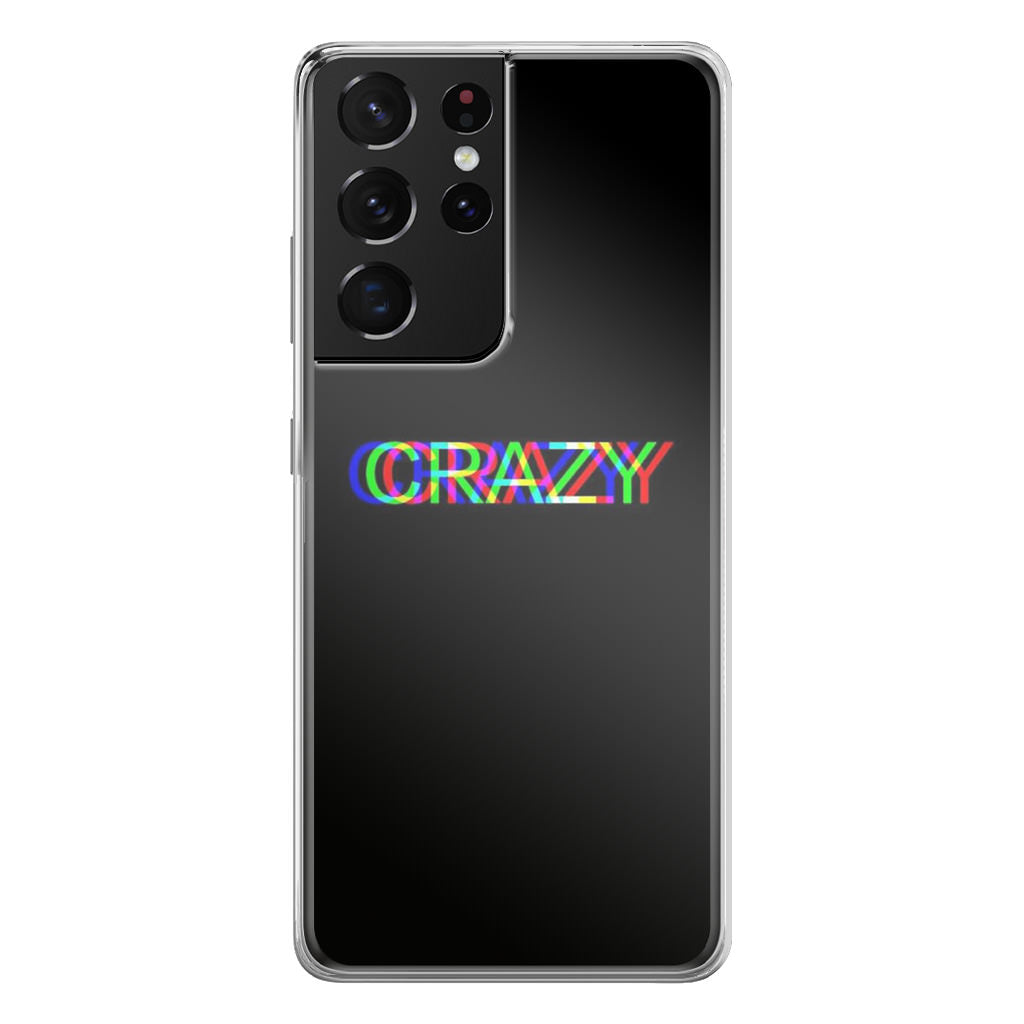 Glitch Crazy Galaxy S21 Ultra Case