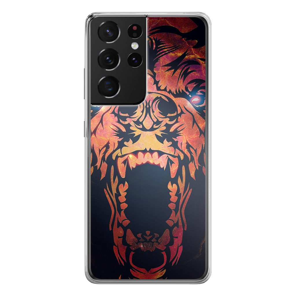 Grizzly Bear Art Galaxy S21 Ultra Case