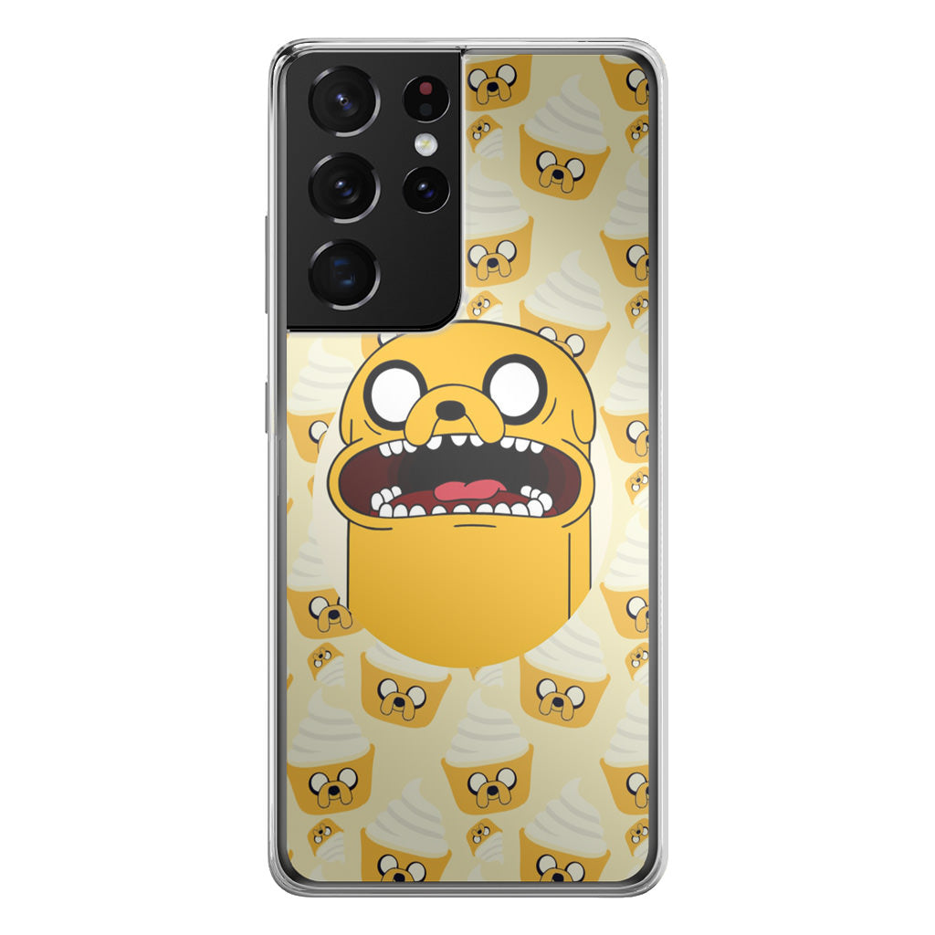 Hora de Advantura Cups Pattern Galaxy S21 Ultra Case
