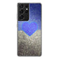 Love Glitter Blue and Grey Galaxy S21 Ultra Case