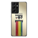 Polaroid Camera Colorful Rainbow Galaxy S21 Ultra Case
