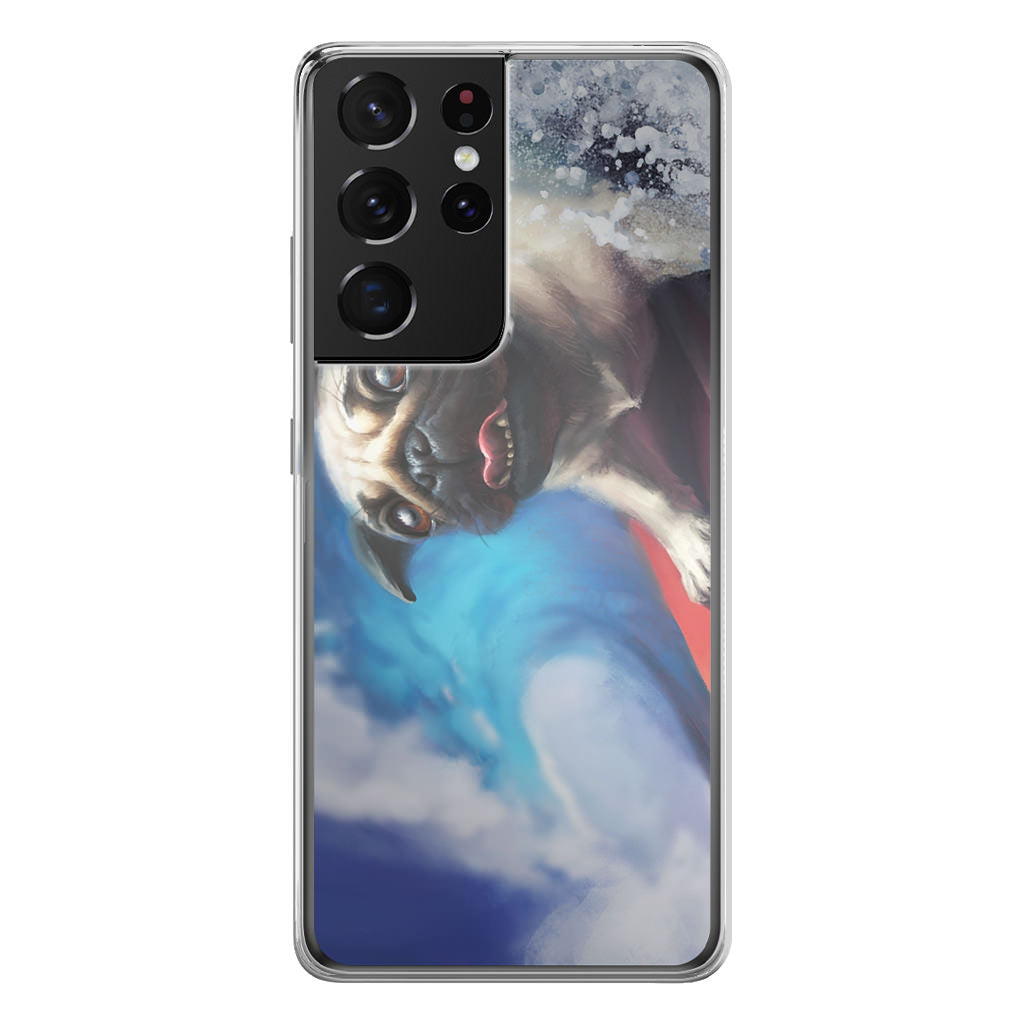 Pug Surfers Galaxy S21 Ultra Case