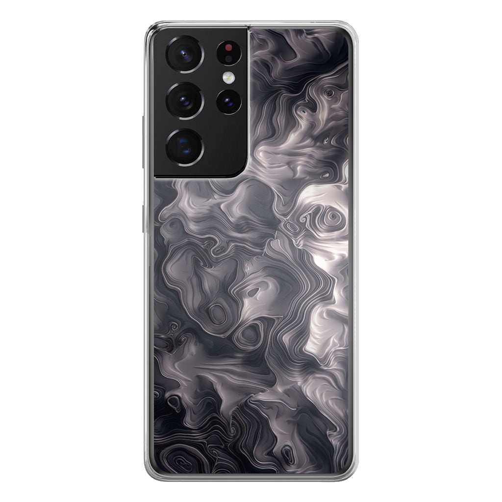 Quicksilver Abstract Art Galaxy S21 Ultra Case