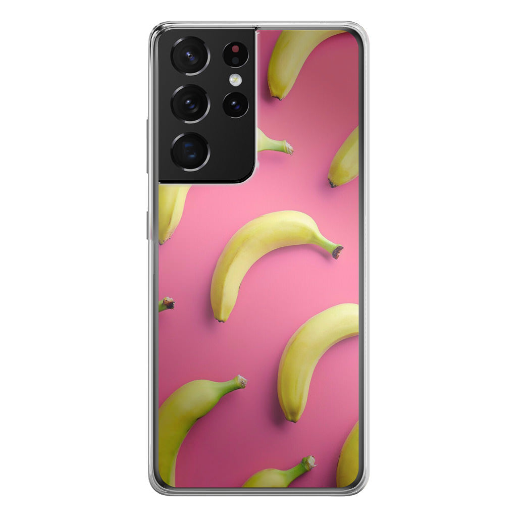 Real Bananas Fruit Pattern Galaxy S21 Ultra Case