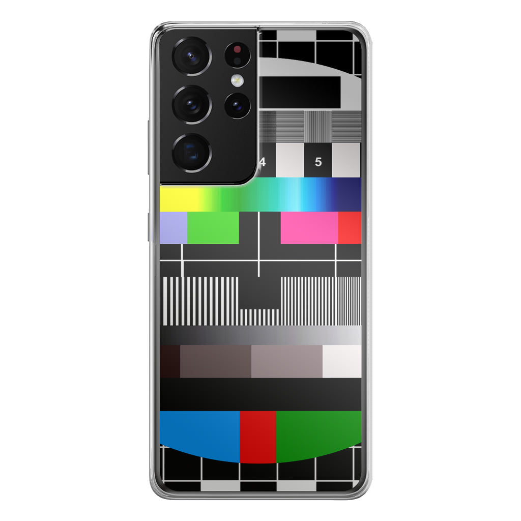 Scheme Pause TV Colorful Mesh Galaxy S21 Ultra Case