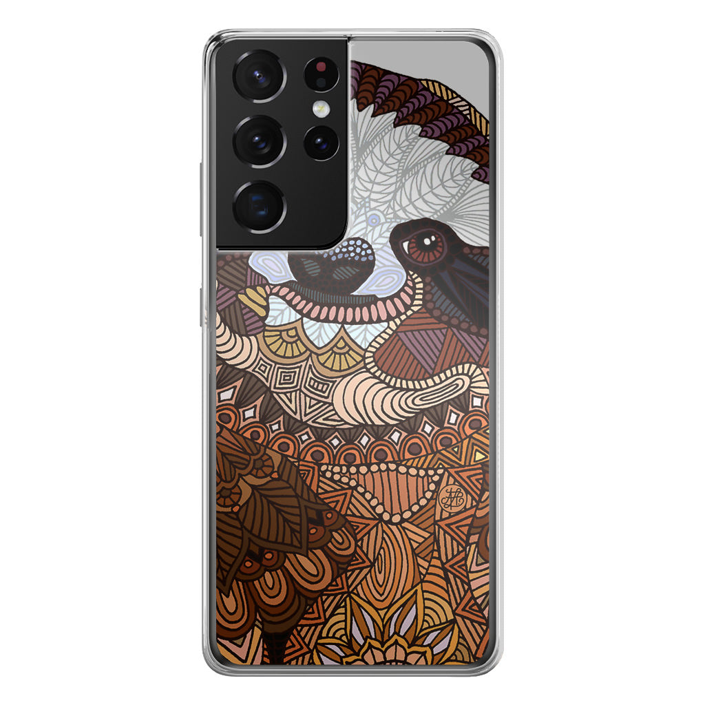 Sloth Ethnic Pattern Galaxy S21 Ultra Case