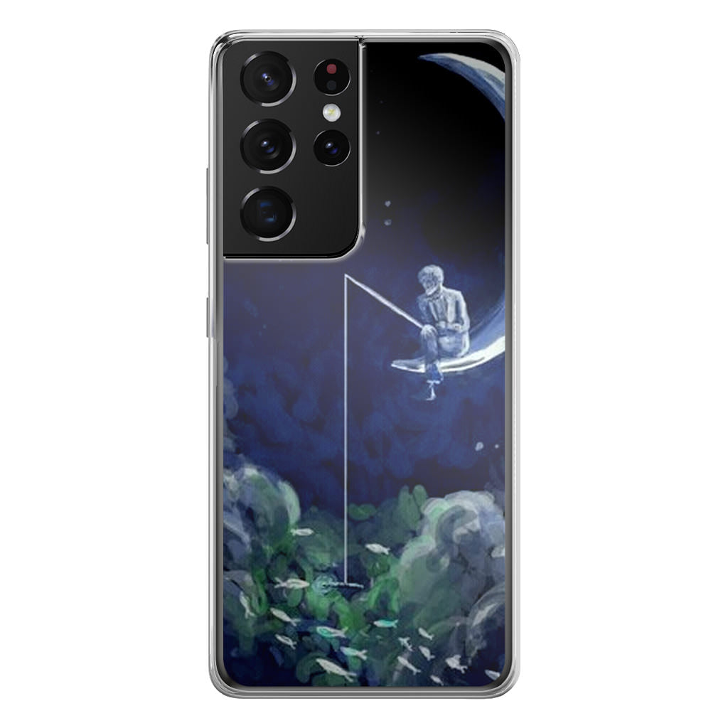 Tardis Walking To The Moon Galaxy S21 Ultra Case