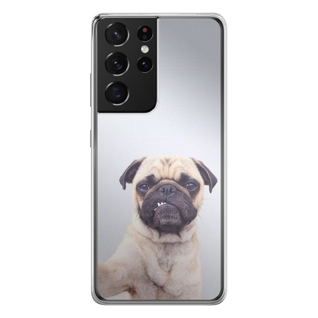 The Selfie Pug Galaxy S21 Ultra Case
