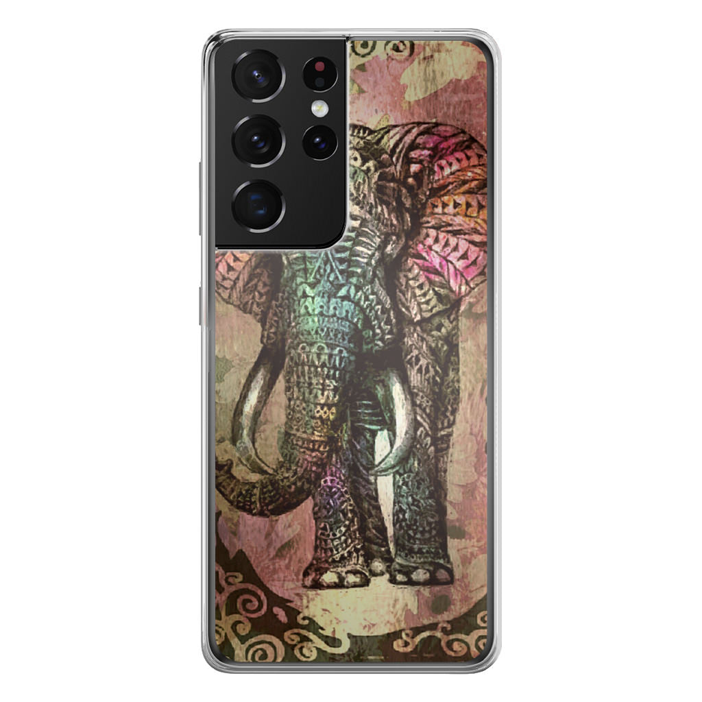 Tribal Elephant Galaxy S21 Ultra Case