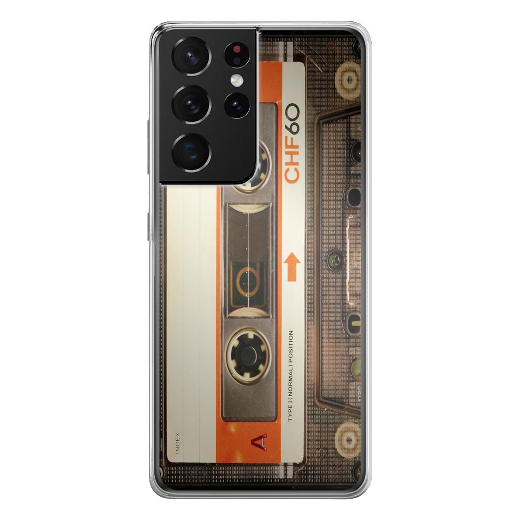 Vintage Audio Cassette Galaxy S21 Ultra Case