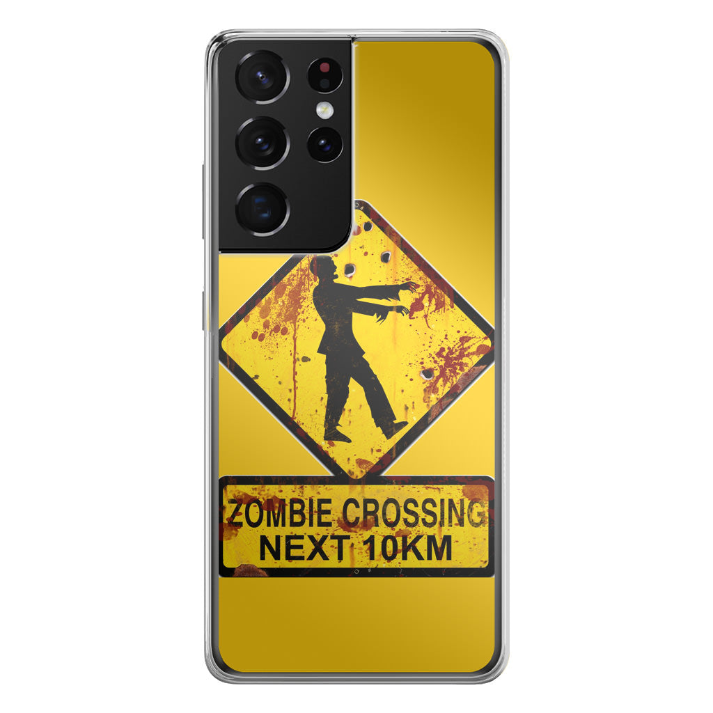 Zombie Crossing Sign Galaxy S21 Ultra Case