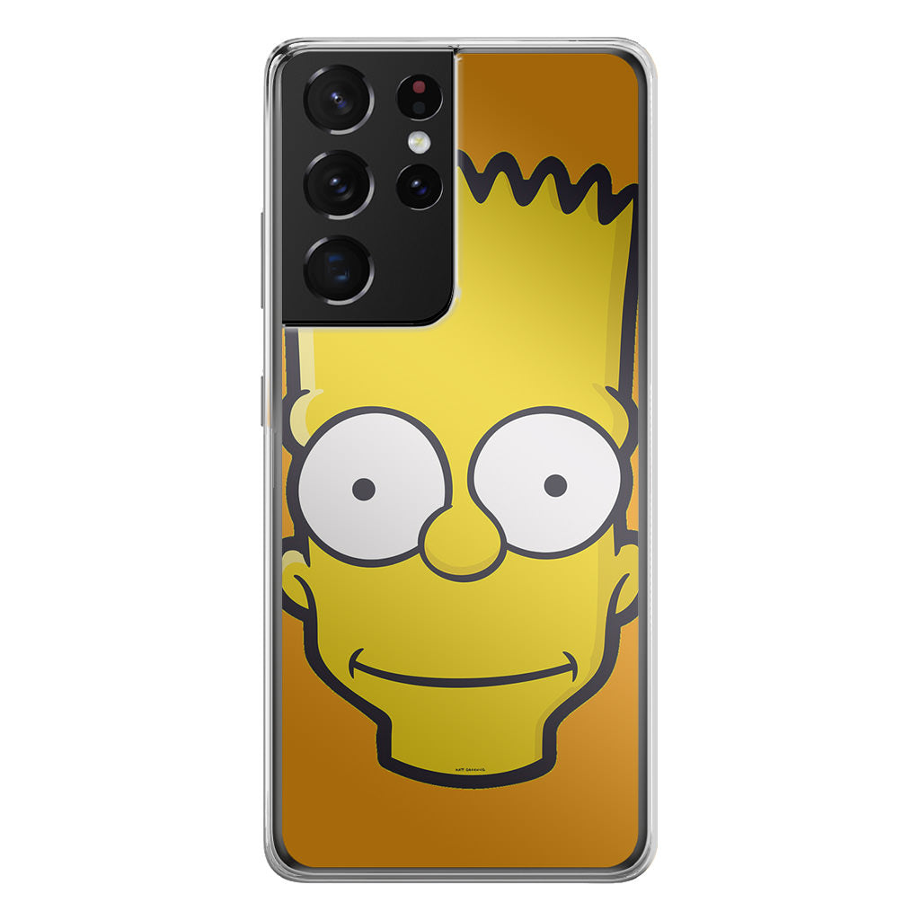 Bart Yellow Face Galaxy S21 Ultra Case