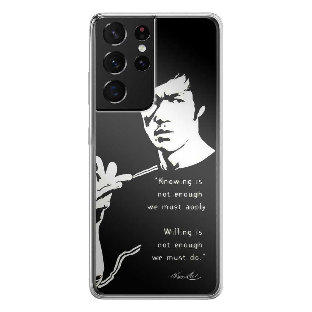 Bruce Lee Quotes Galaxy S21 Ultra Case