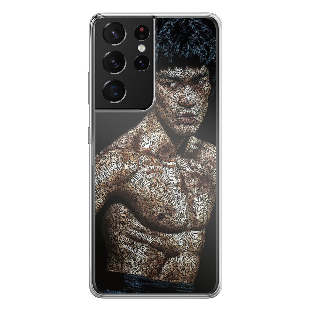 Bruce Lee Typograph Galaxy S21 Ultra Case