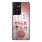 BTS Member in Pink Galaxy S21 Ultra Case