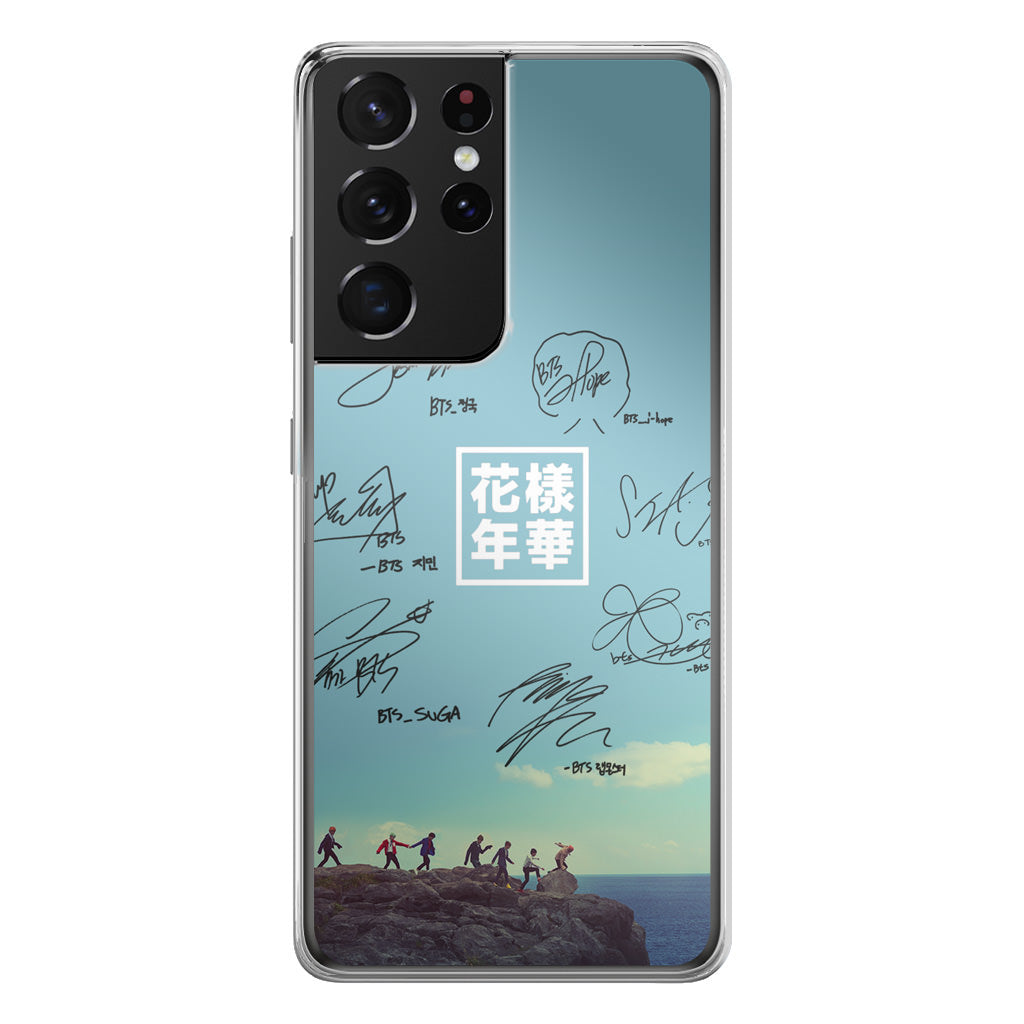 BTS Signature Galaxy S21 Ultra Case