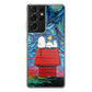 Dog Lying Under Starry Night Van Gogh Galaxy S21 Ultra Case