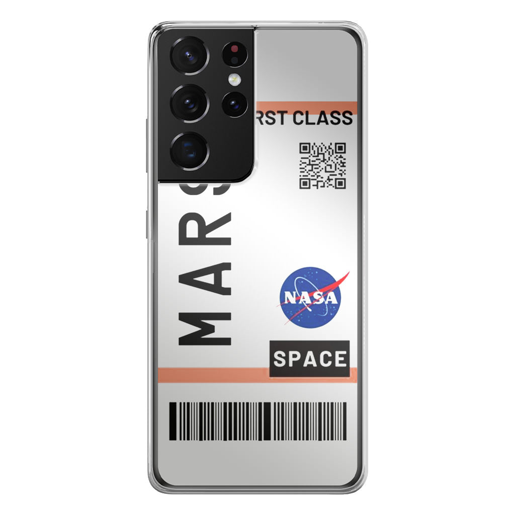 First Class Ticket To Mars Galaxy S21 Ultra Case