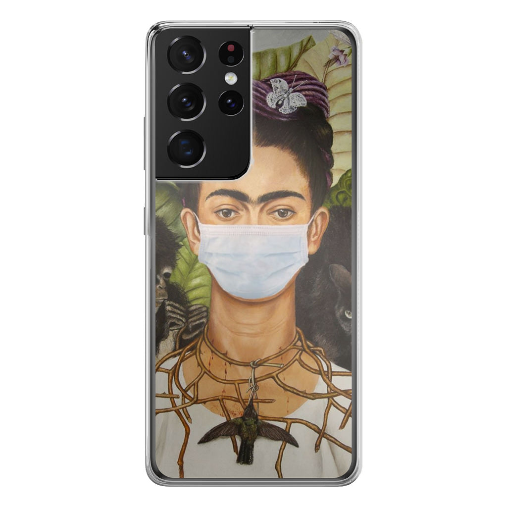 Frida Kahlo Wear Mask Galaxy S21 Ultra Case