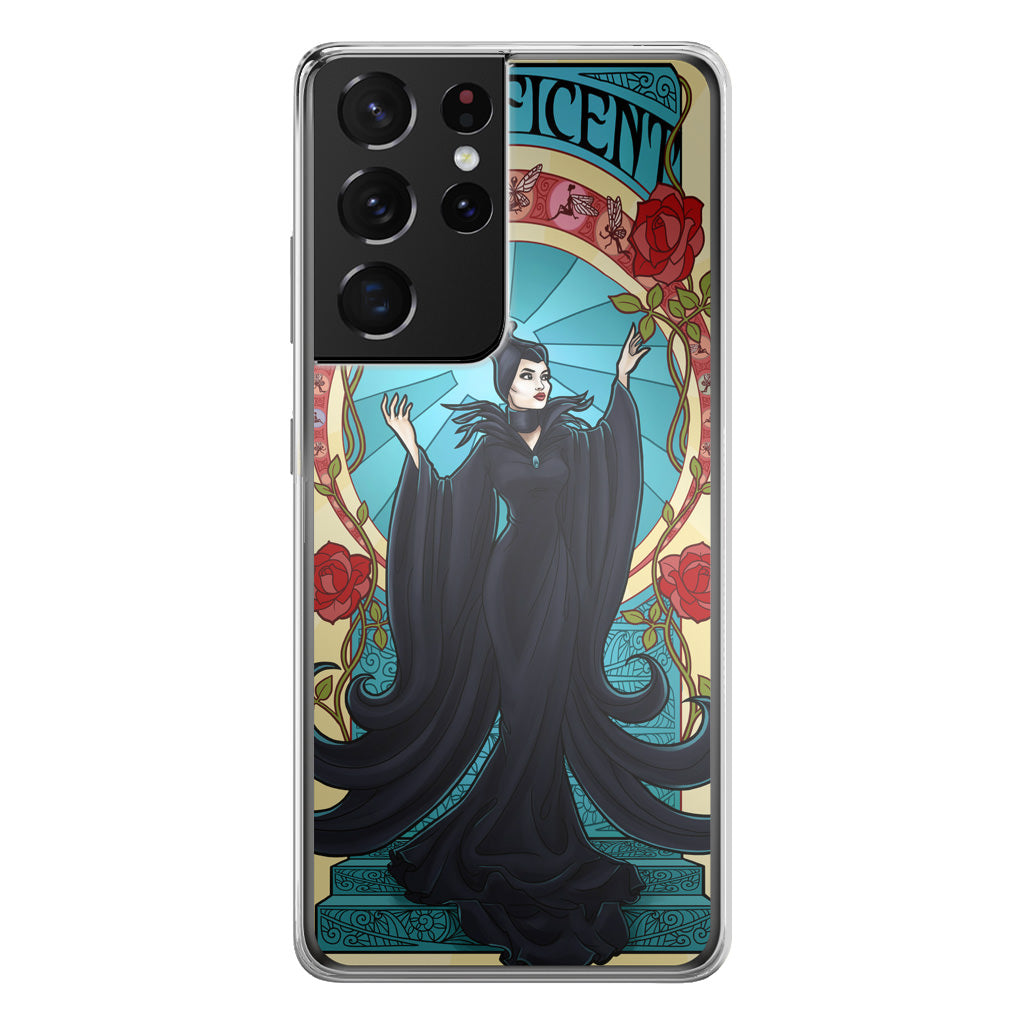 Maleficent With Flower Galaxy S21 Ultra Case