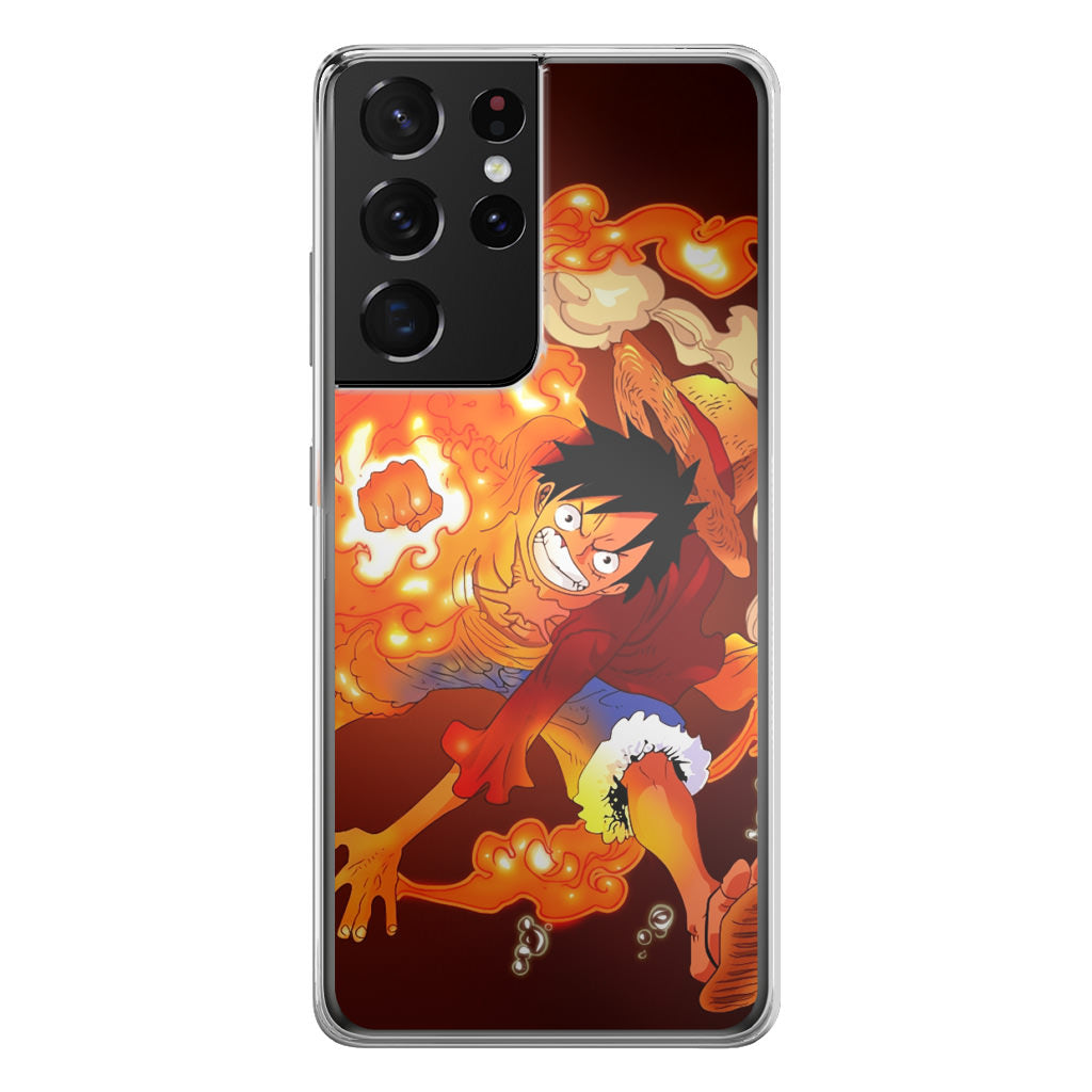 One Piece Luffy Red Hawk Galaxy S21 Ultra Case